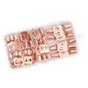 60Pcs Copper Wire Lugs Battery Cable Lugs Ring Terminals Connectors
