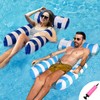 SHENGMEI Water Hammock Pool Inflatable Chairs Thicken 2 Pack, Inflatable