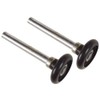 Ideal Security SK7122 OEM-Standard Garage Door Rollers, 2 inch Nylon Wheels, 4 inch stem, 2-Pack