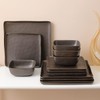Stone lain Grace Square Stoneware Dinnerware Set, 24 Piece Service