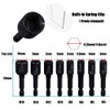 Tap Socket Wrench Set, Bestgle 8pcs 1/4 Inch Hex Shank