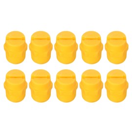 uxcell 5Pcs Flat Fan Spray Tip, 65 Degree 2.8mm Orifice Diameter 1/2 Inch Male Thread Fan Shaped Plastic Sprayer Yellow Nozzle for Agricultural Industrial Equipment Irrigation Cooling