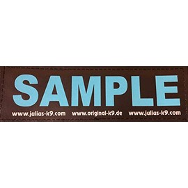 Julius-K9 Original Custom Patch with Hook and Loop Fastener, Large, Blue