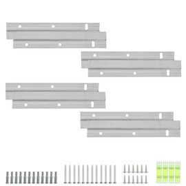 YKUKIZEE 8 Pack French Cleat Hanger, 6 inch Z Bar Picture Hanger, Heavy Duty Interlocking Wall Brackets for Hanging Wall Painting Photo Mirrors Whiteboard Artwork