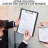 Pack of 2 A4 Clipboard, Clipboard Folder with 2 Clips,