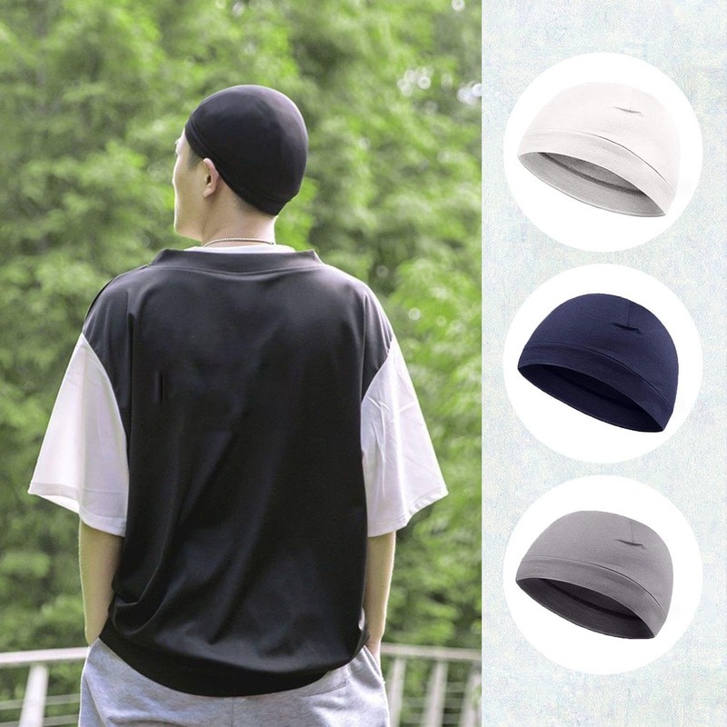 YSJCHEBS Pack of 4 Plain Beanie Hats, Elastic Outdoor Sports