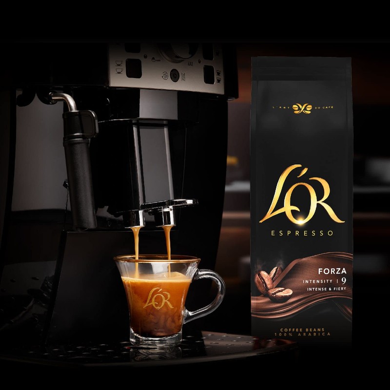 L'OR Espresso Forza Coffee Beans 500g Intensity 9