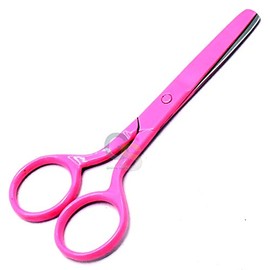 G.S Professional Safety Beard Moustache Nose Ear Facial Hair Baby Craft Pet Scissors 4.25" Professionally Upgrade Pink Color Made in Stainless Steel Instruments So Guaranteed Satisfaction