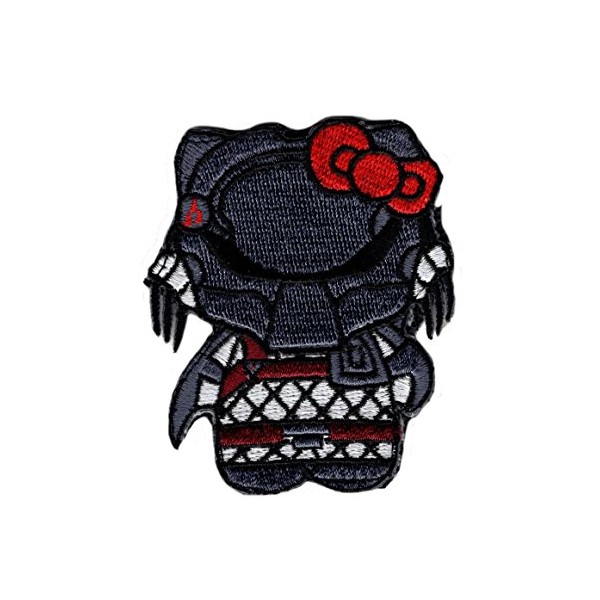 Kitty Predator Alien Embroidered Hook Patch (MHK3)