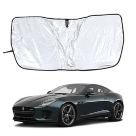 Front Window Sun Shade for Jaguar F-Type 2013-2024, Front Windshield Sunshade, Sun Visor Blocker, UV Protection to Keep Your Vehicle Cool, Lightweight & Portable