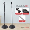 Pyle Universal Microphone Stand - Handheld Mic Compatible, Heavy Compact