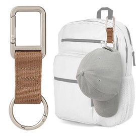 Niveaya Travel Hat Clip for Baseball, Key Ring Holder with Self-Locking Metal Gate Clip, Vacation Cruise Essentials Accessory