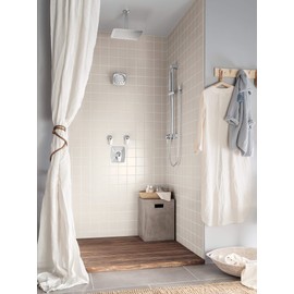 Moen A721 Square Drop Ell Handheld Shower Wall Connector, Chrome, 0.5