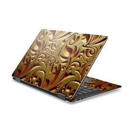 MightySkins Skin Compatible with DELL XPS 13 9365 2-in-1 (2017) - Mosaic Gold | Protective, Durable, and Unique Vinyl Decal wrap Cover | Easy to Apply, Remove, and Change Styles | Made in The USA