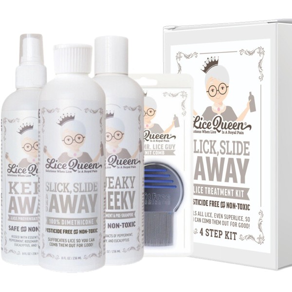 Lice Queen Lice Queen Slick, Slide, & Away 4-Step Lice