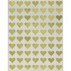 Royal Green Metallic Gold Hearts Stickers for envelopes, Invitation Seals, Gift Packaging, Boxes and Bags 13mm (1/2") 0.5-1050 Pack