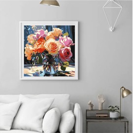 KAMIERFA Paint by Numbers Adults, Paintings to Paint Numbered Kit with Brushes and Acrylic Pigment, Paint by Numbers Adults and Children, Unframed 40 x 50 cm