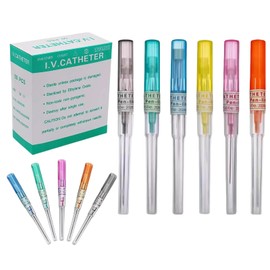 Professional Ear Nose Piercing Needlles Kits Hollow for Lip Tongue Belly Navel Cartilage Piercing Kit Piercing Supplies 5 Sizes, 20pcs (16G)