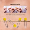Lxnoap 10 pcs Cloth Diaper Pins Stainless Steel Traditional Safety