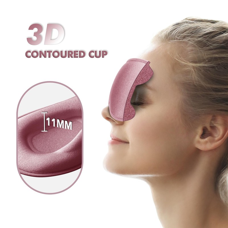 Sleep Eye Mask for Side Sleeper, Lash Extensions 3D Contoured