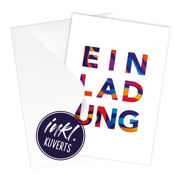 12 Elegant Birthday Invitation Cards with Envelope [Extra Stable] Invitation