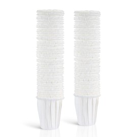 200 Pack Disposable Paper Coffee Filters K Cup Paper Filters for 2.0 K-eurig Single Brewer Reusable Cups, K-Cup Coffee Pods, Fit Most 2.0 K eurig Single Serve Filter Brands Coffee Pods (White, Large)