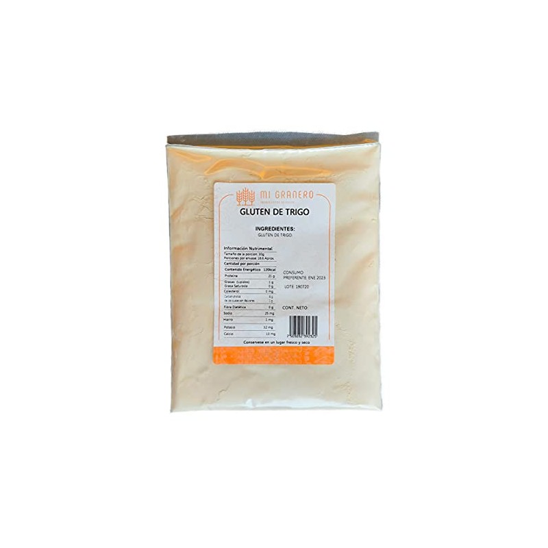 GLUTEN DE TRIGO VITAL SEITAN 250 gramos CARNE VEGANA