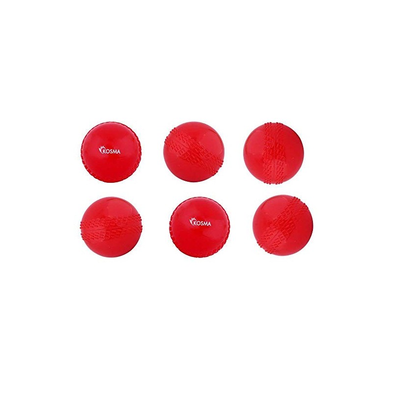 Kosma Pack of 6 Windball Cricket Ball | Indoor &