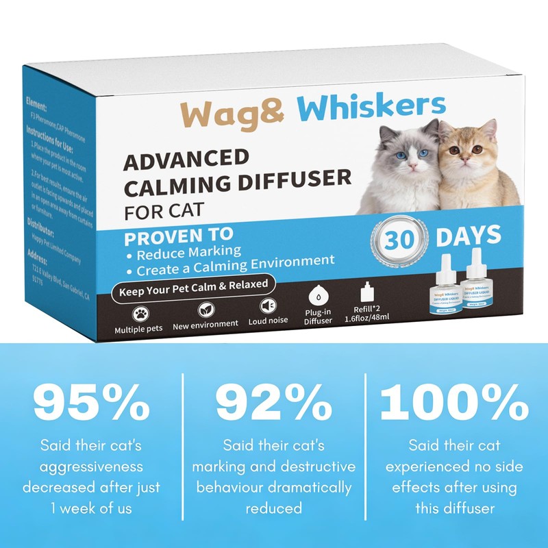 Cat Pheromones Calming Diffuser, Pheromone Diffuser to Calm Cats, Cat