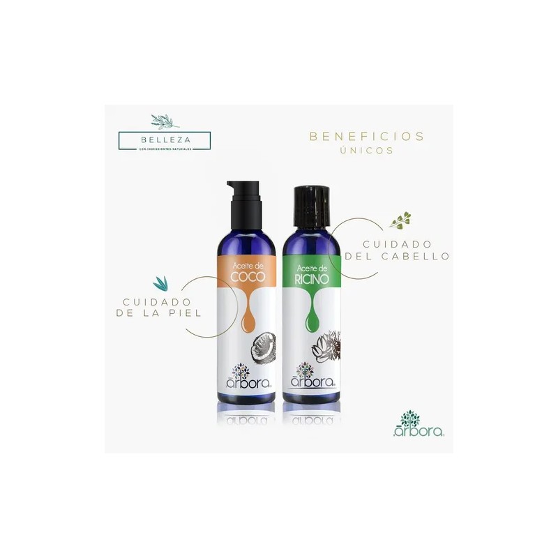 Kit Hidratantes Piel Cabello Y Uñas Almendra + Ricino +