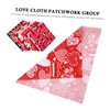 COHEALI 30sheets Valentine's Day Cloth of Patchwork for Sewing Quilting