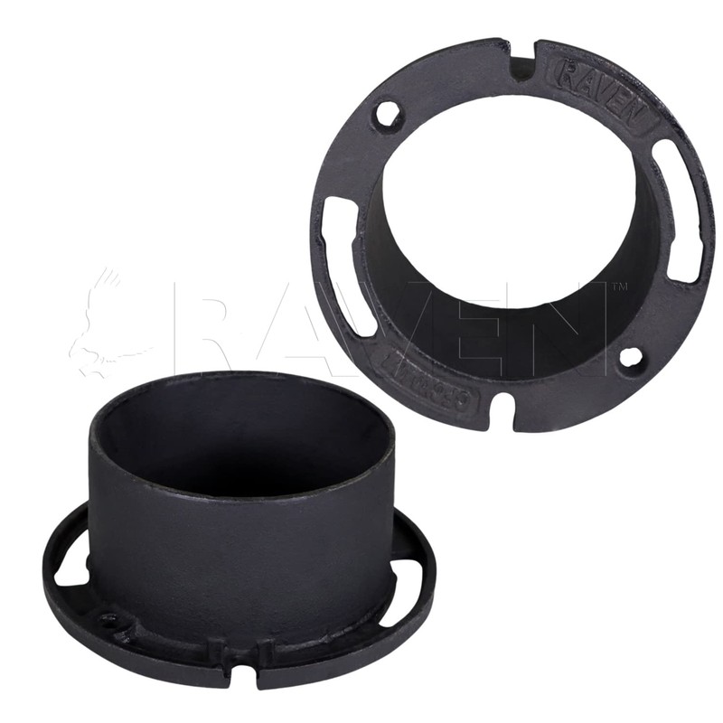 Raven DGDY6434 Extra Heavy Cast Iron Closet Flange, 2-1/2", 4”