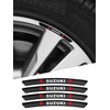 Suzuki Rim Sticker Wheel Hide Scratch Cool Universal Black