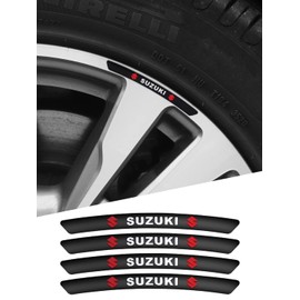 Suzuki Rim Sticker Wheel Hide Scratch Cool Universal Black