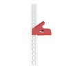 18 Inch Woodworking Edge Ruler with Fixator Serrated Design Angle