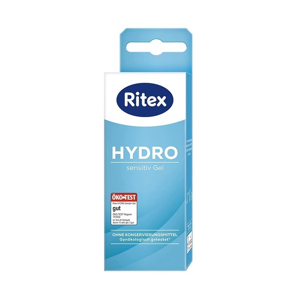 Ritex HYDRO GEL, Sensitiv Gleitgel wasserbasiert, 06149200000 Transparent, 50 ml (1er Pack)