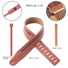 Guitar Strap Zipper Leather Straps Acoustic Guitar Accessories for Bass