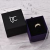 TJC Star Stacker Spinner Band Ring for Women in Yellow