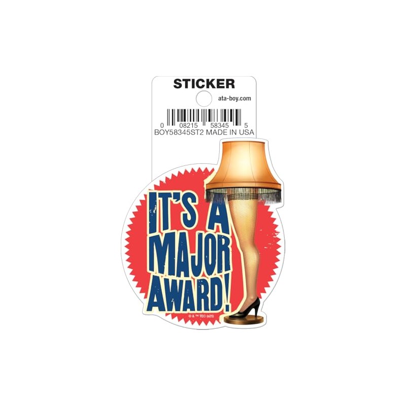 Ata-Boy Christmas Vacation Major Award Die Cut 3" Sticker