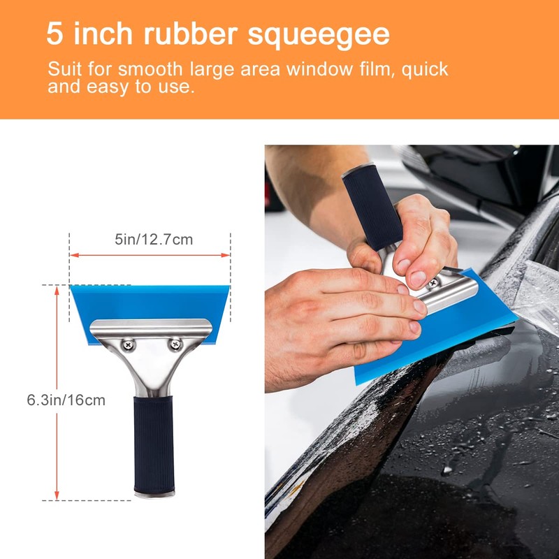 Luxiv Car Window Tint Application Tools Kit, 9 Pcs Vehicle