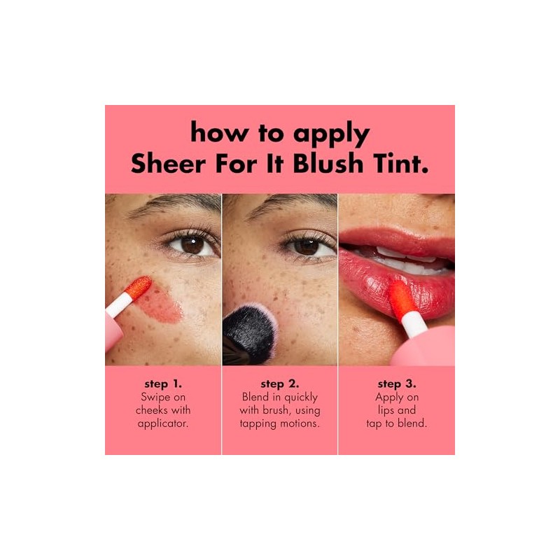 e.l.f. Tinta Sheer Blush Tint, Plums Up​ - Sheer Plum