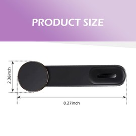 yorpyep Mobile Phone Holder, Adsorption Type Flexible Bending Navigation Bracket, Horizontal and Vertical Placement One-Handed Portable Holder, for Most Mobile Phones (Black)