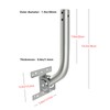 Outdoor Weather Station, Antenna, WiFi Extender Mounting Pole Bracket, Adjustable