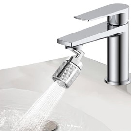 Wjelet M24/M22 Tap Attachment, Extension Tap for 3 Position Adjustment and 720 Degree Swivel, Extension Tap Water Saver Tap for Bathroom Washbasin Tap Accessories