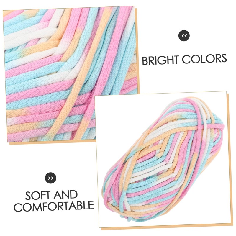 DOITOOL 2pcs Cotton Yarn for Knitting and Crocheting Soft and
