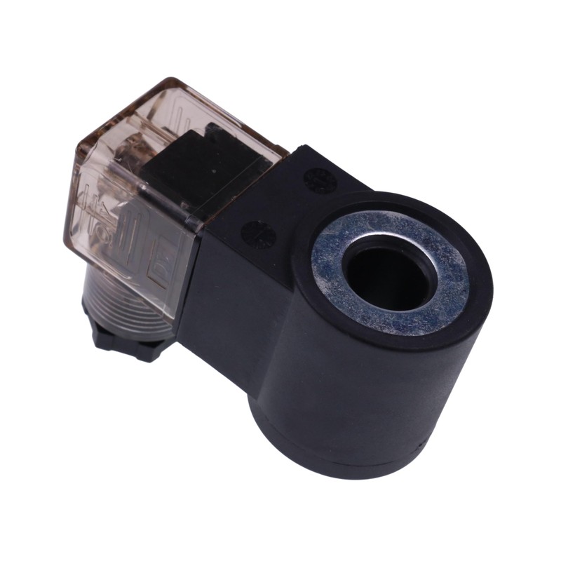 YLQASOON 12V Solenoid Valve Coil with 3 Prong DIN Connector