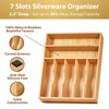 Umilife Kitchen Drawer Organizer, 12.5 Inch Silverware Utensil Tray Holder,