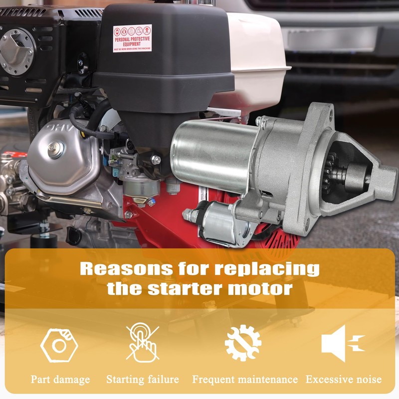 Starter Motor Fits Predator 420CC 13HP, Honda GX390 GX340,Duromax XP16HPE
