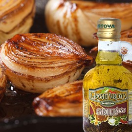 Mantova Grand’Aroma Grilliata Extra Virgin Olive Oil, made in Italy, cold-pressed, 100% natural, heart-healthy cooking oil, perfect blend of spices for grilling, barbequing, marinades, or sauces, 8.5 oz (Pack of 3)
