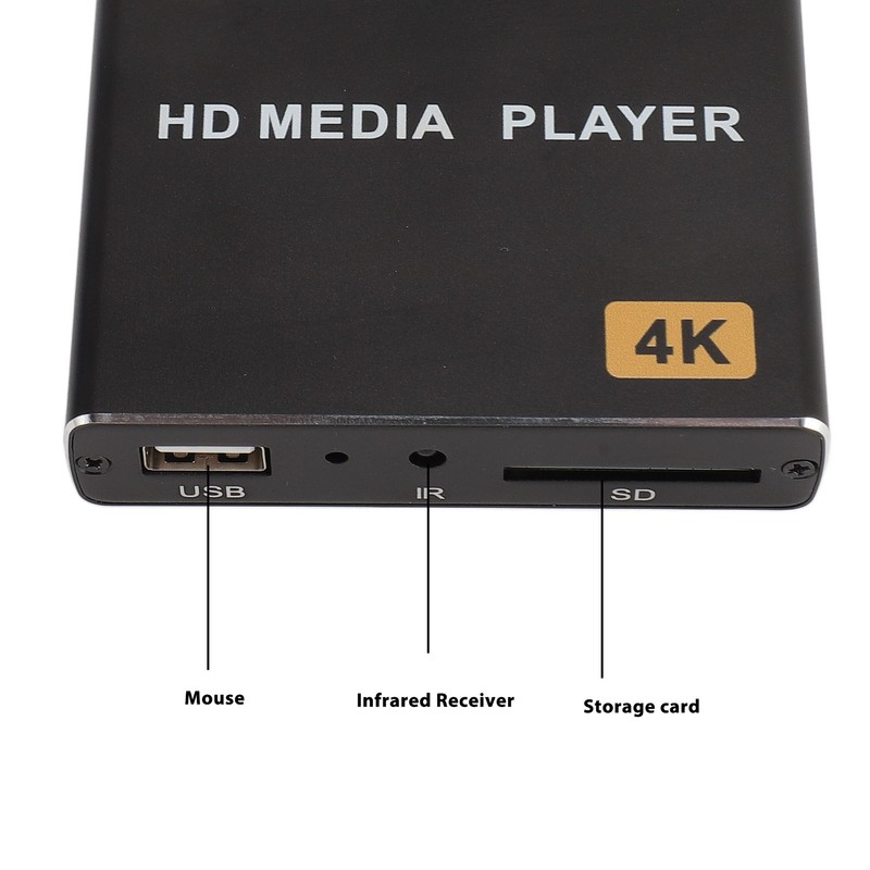 Mini 4K HD Media Player HD Multimedia Interface AV USB